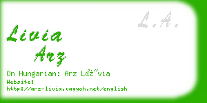 livia arz business card
